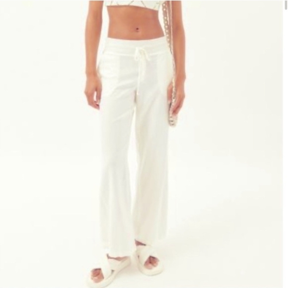 Urban Outfitters Wide Leg Linen Blend Pants Size Medium NWT - Picture 5 of 11